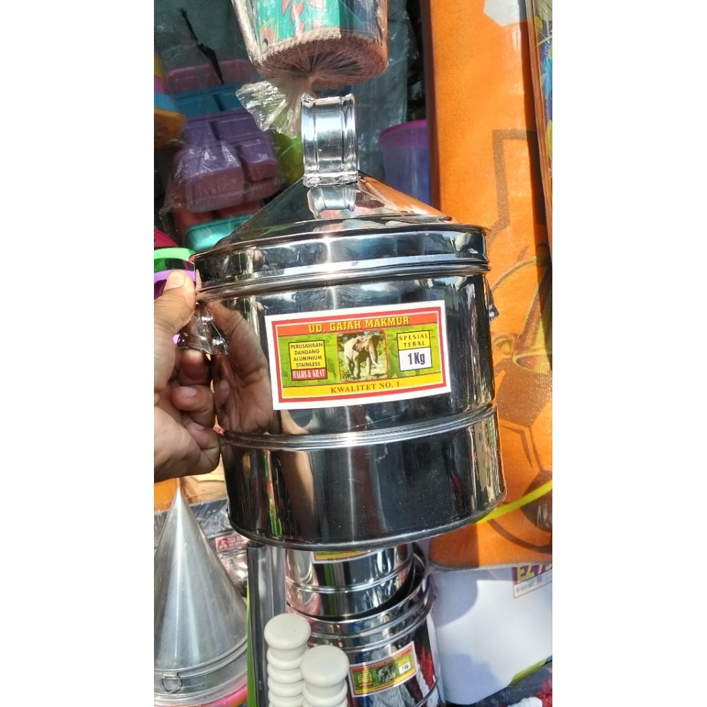 Dandang stenlis tebal 1 kg