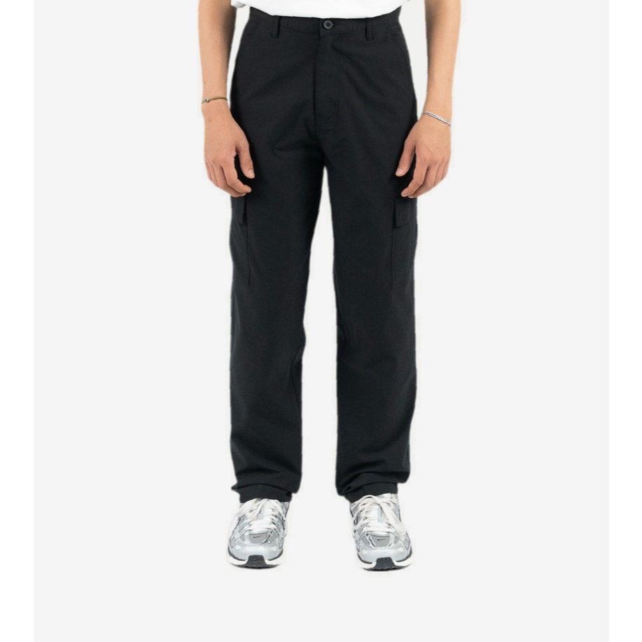 Erigo Cargo Pants Ut Savier Black - Celana Panjang Cargo Unisex
