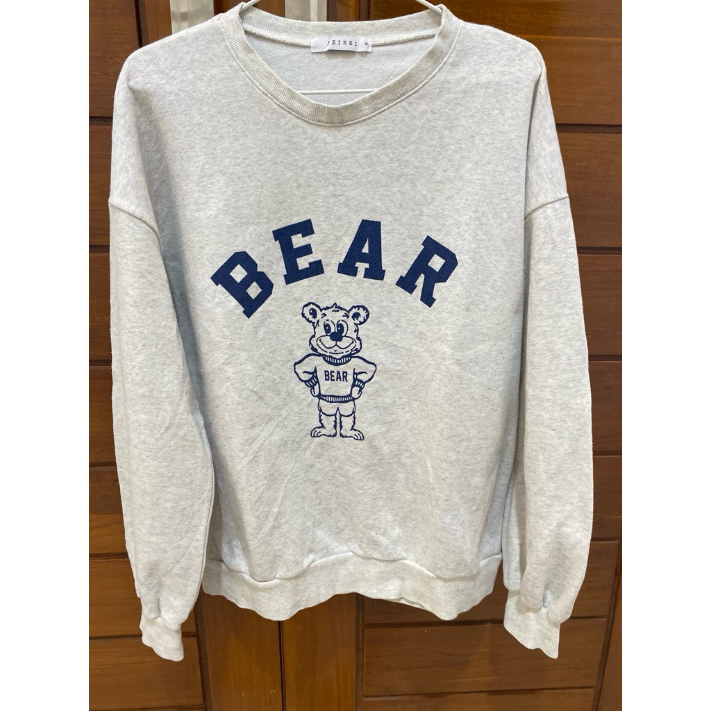 Preloved Sweater Jeikei Bear abu misty