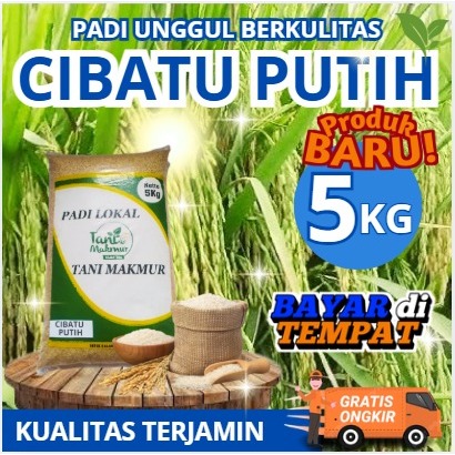 Benih Padi Cibatu Putih Kemasan 5kg Original