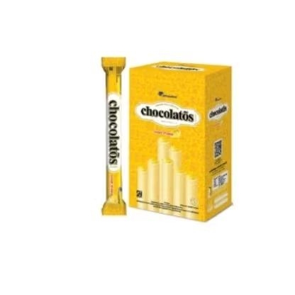 Chocolatos Keju Wafer Roll 1 Dus 24 Pcs 14GR