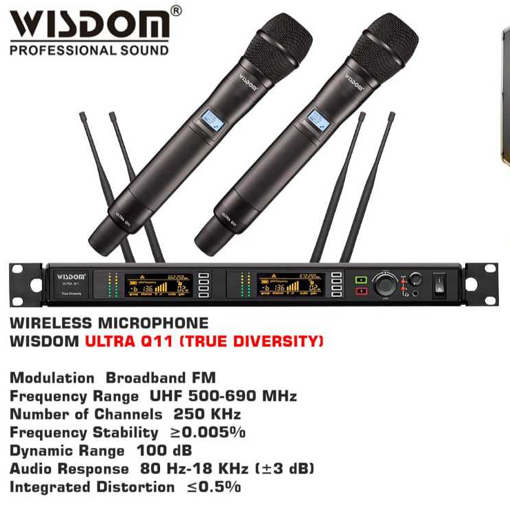 Wisdom Q11 Microphone Wireless Original Q-11