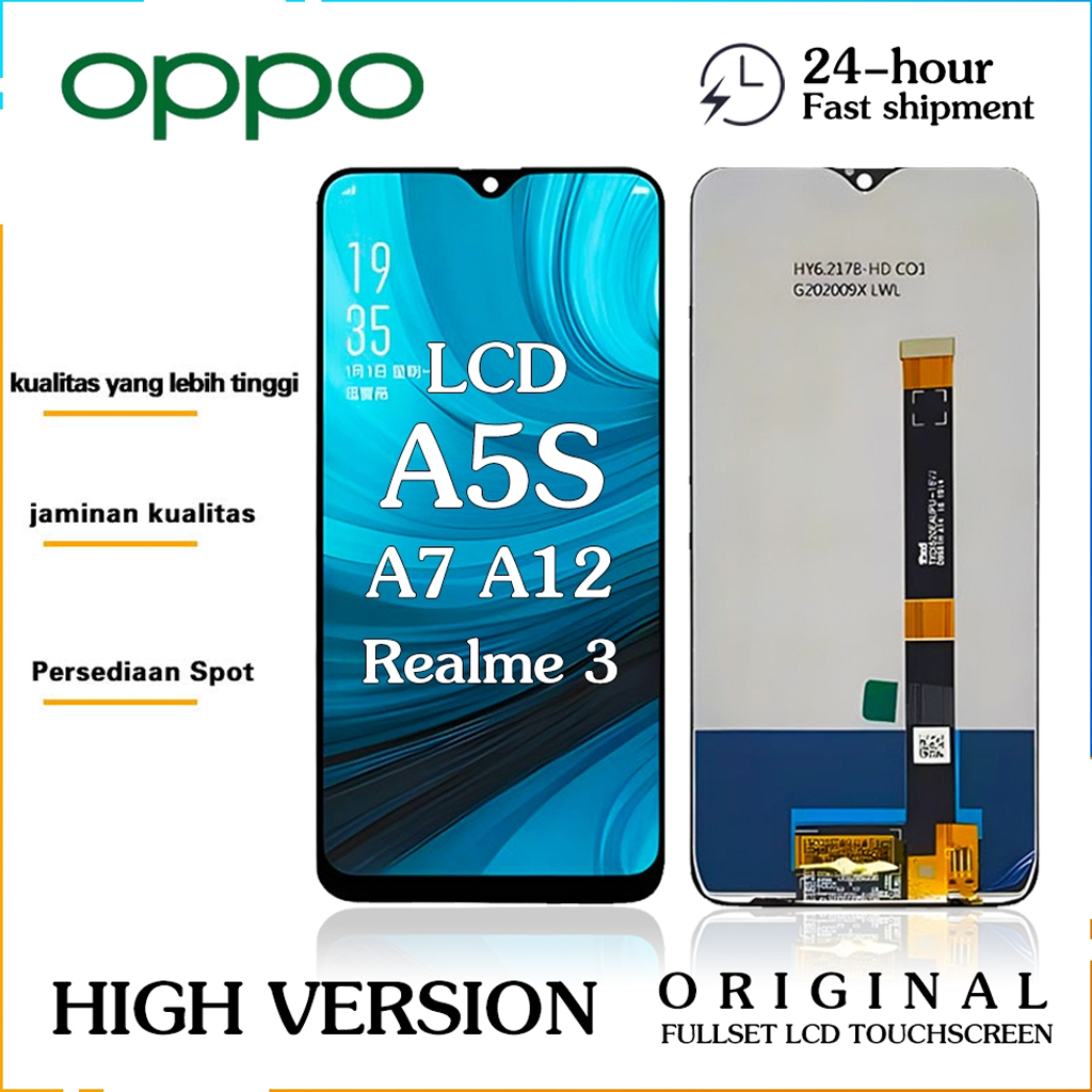 LCD OPPO A5S A12 A7 A11K AX5S Original 100% LCD TOUCHSCREEN Fullset Crown Murah Ori Compatible For G