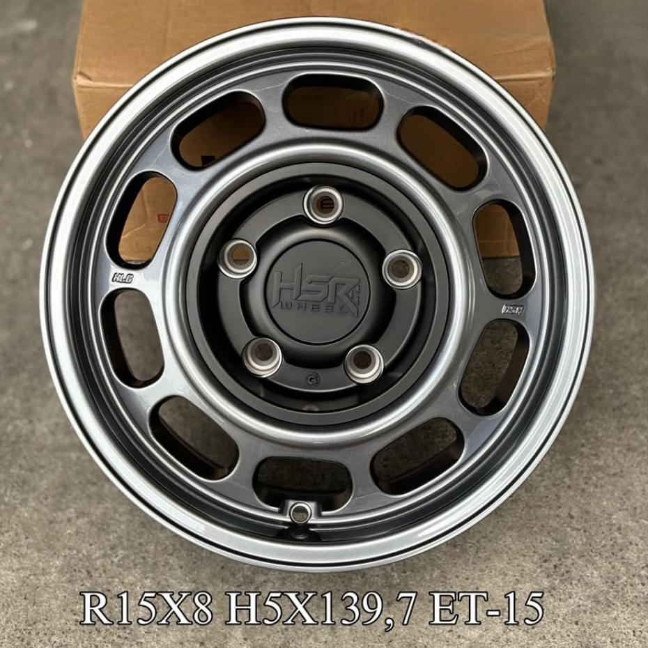 Velg HSR KLG Ring 15 Model Kaleng Lobang Baut 5 Untuk Mobil Jimny Feroza Escudo Dll