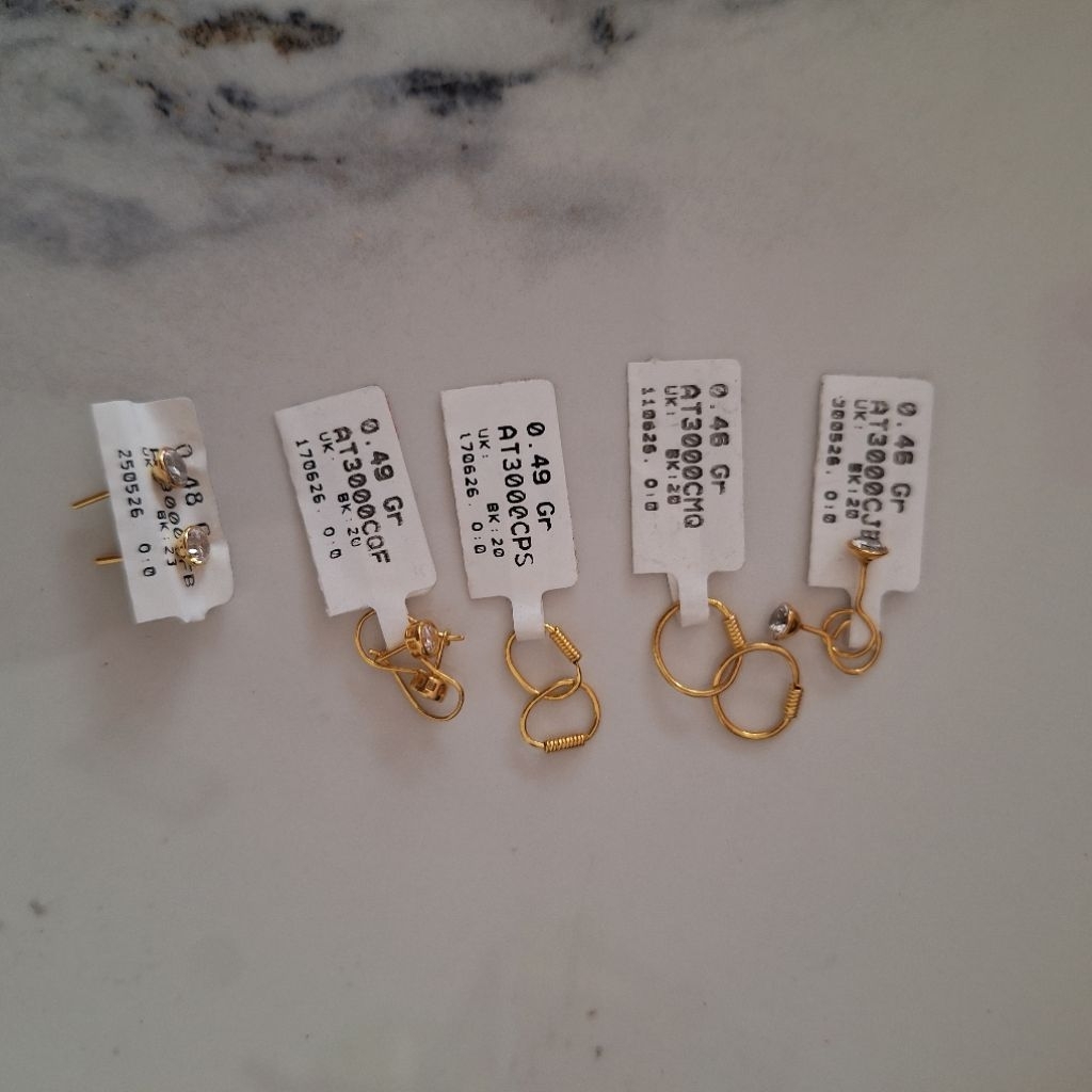 ANTING EMAS ASLI KADAR 6K