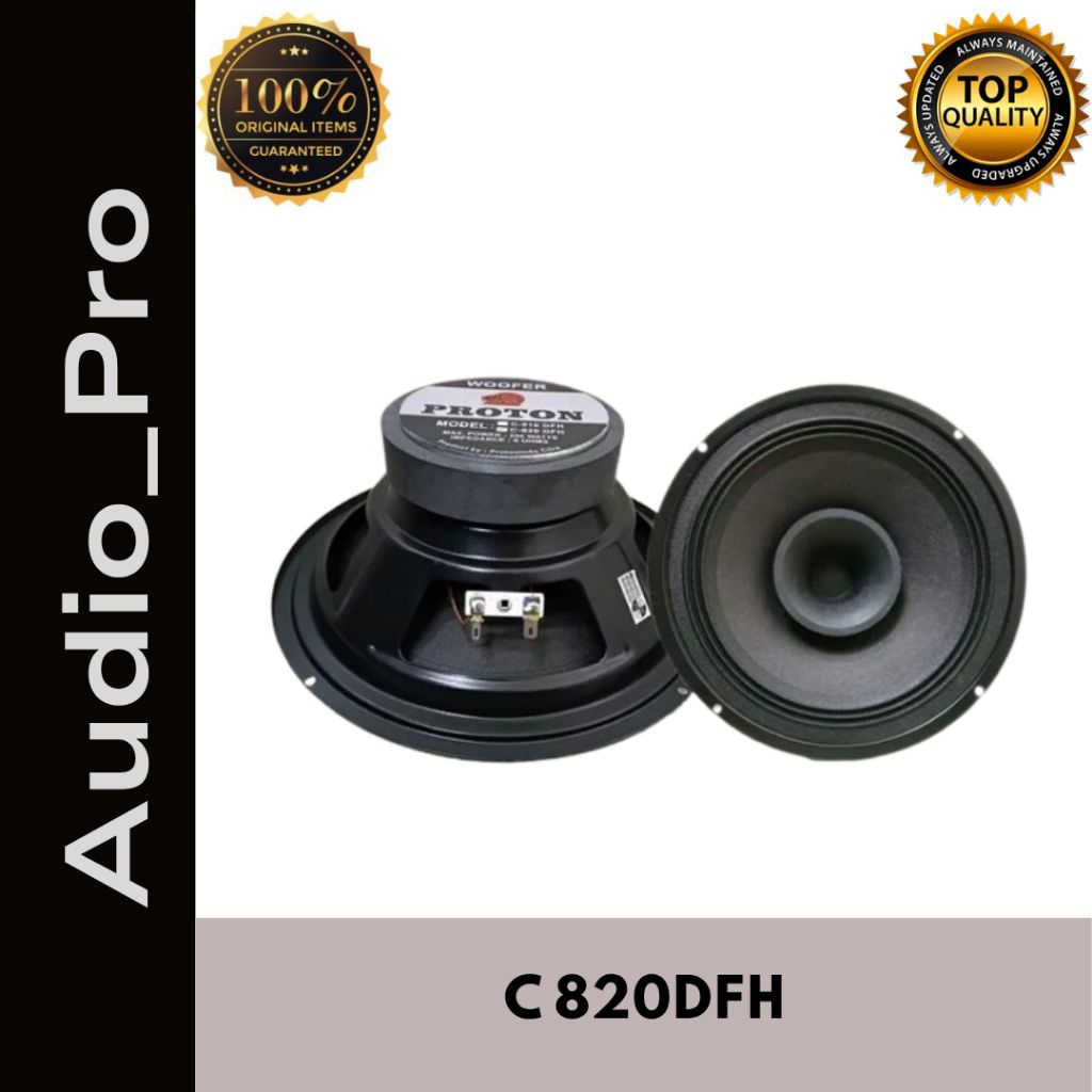 Speaker Komponen Proton 8 Inch C820DFH Full Range Proton C820 DFH Full Range 8 Inch