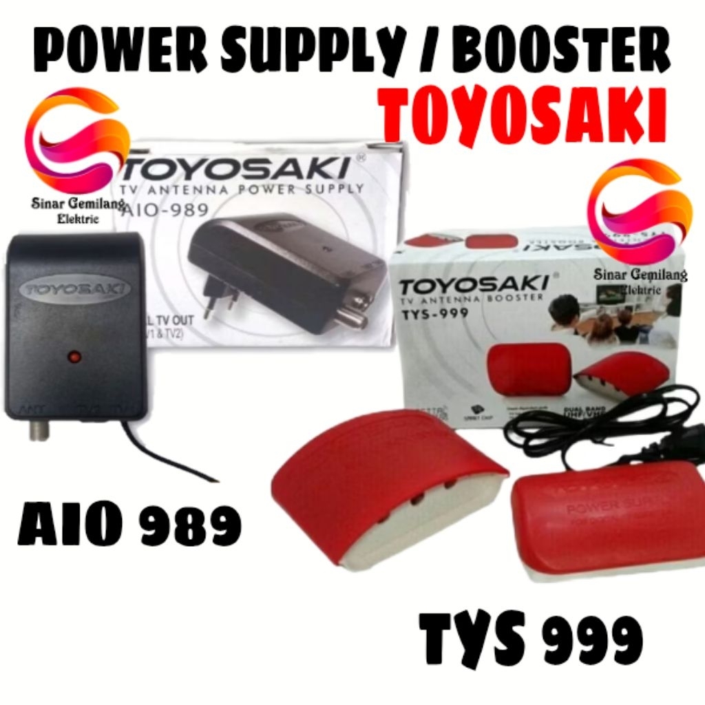 Power Supply / Adaptor Antena Toyosaki 999 & 989 AIO 220 / AIO 235 / AIO 215 TOYOSAKI