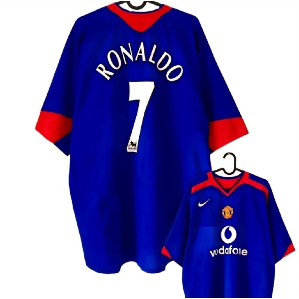 Baju Sepak Bola Jersey Original NIKE Manchester United Cristiano Ronaldo CR7 Season 2005-2007 Away S
