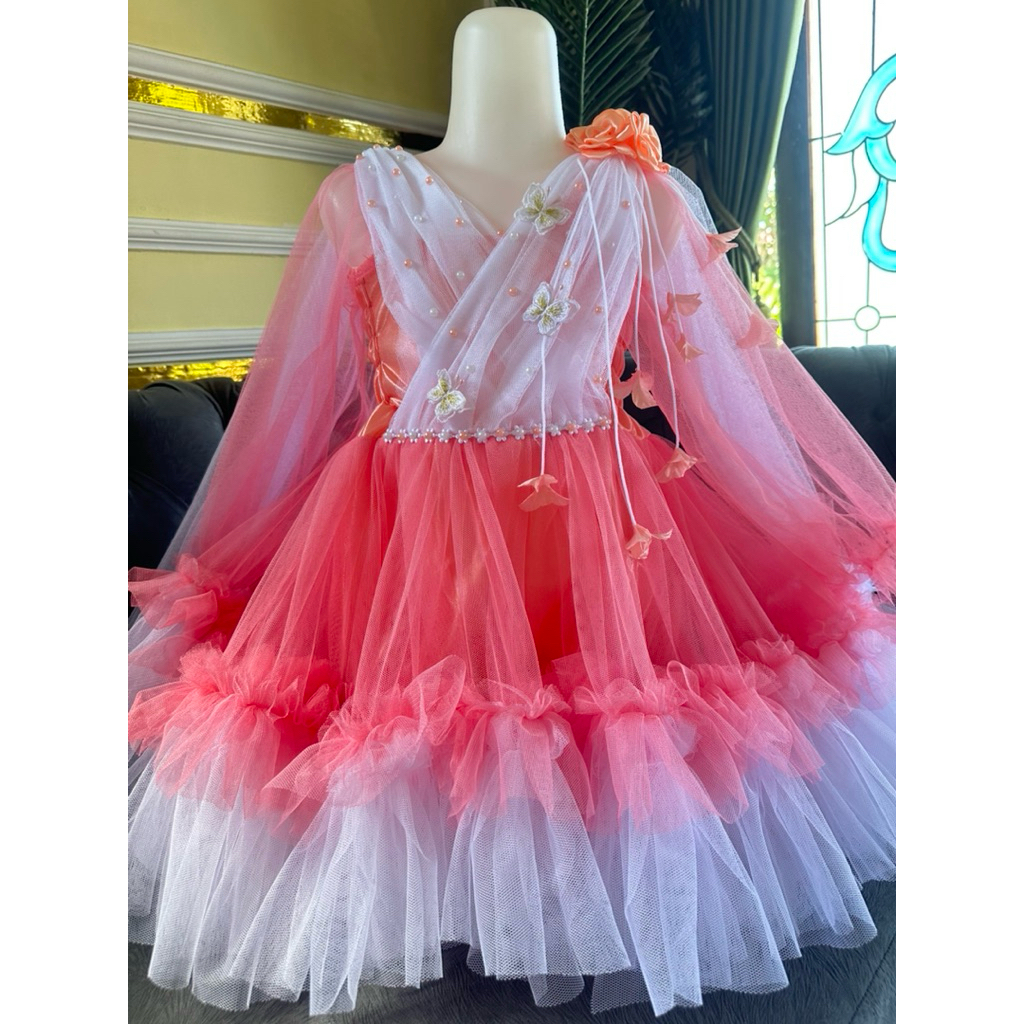 DRESS  ANAK  ARABELLA cantik elegan SESUAI GAMBAR + FREE ACCESSORIES RAMBUT (READY STOK)FASHION
