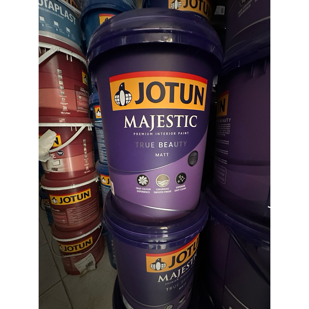Cat Tembok Interior JOTUN MAJESTIC TB MATT Warna Putih 20L Liter JOTUN MAJESTIC TRUE BEAUTY MATT CAT