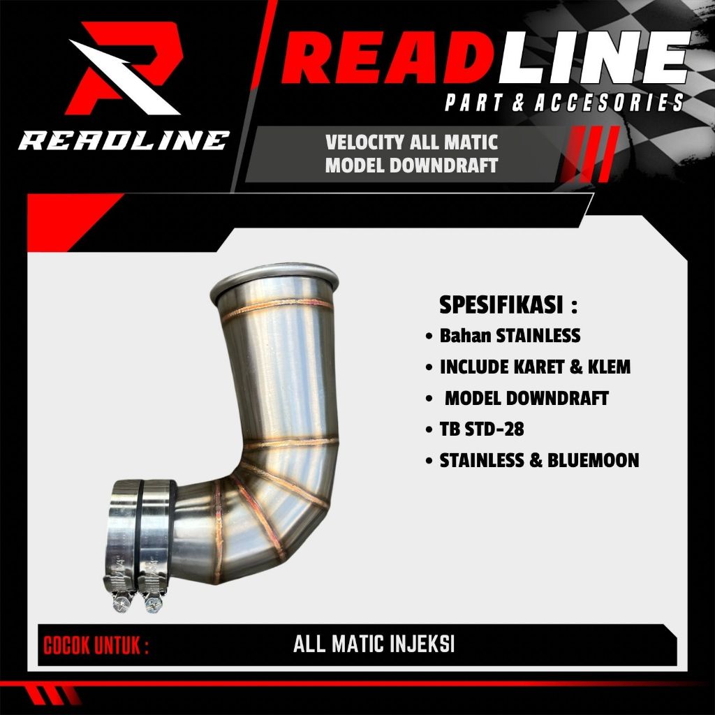 VELOCITY OPEN FILTER AEROX NMAX VARIO ALL MATIC TB STD-28 DOWNDRAFT