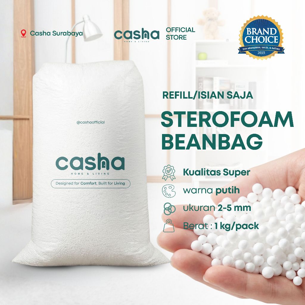 CASHA Bean Bag Styrofoam Refill