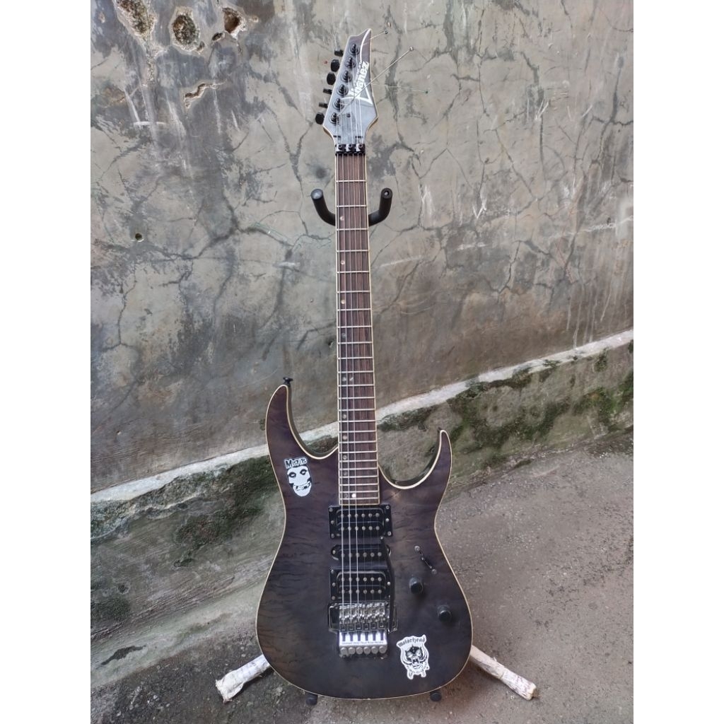 GITAR IBANEZ PREMIUM CUSTOM STANDAR PABRIKAN (bukan Custom rumahan) Gitar Listrik Elektrik Melody Up