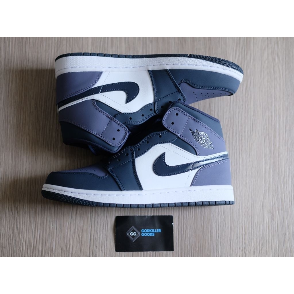 Air Jordan 1 Mid Sanded Obsidian Purple Kickwho