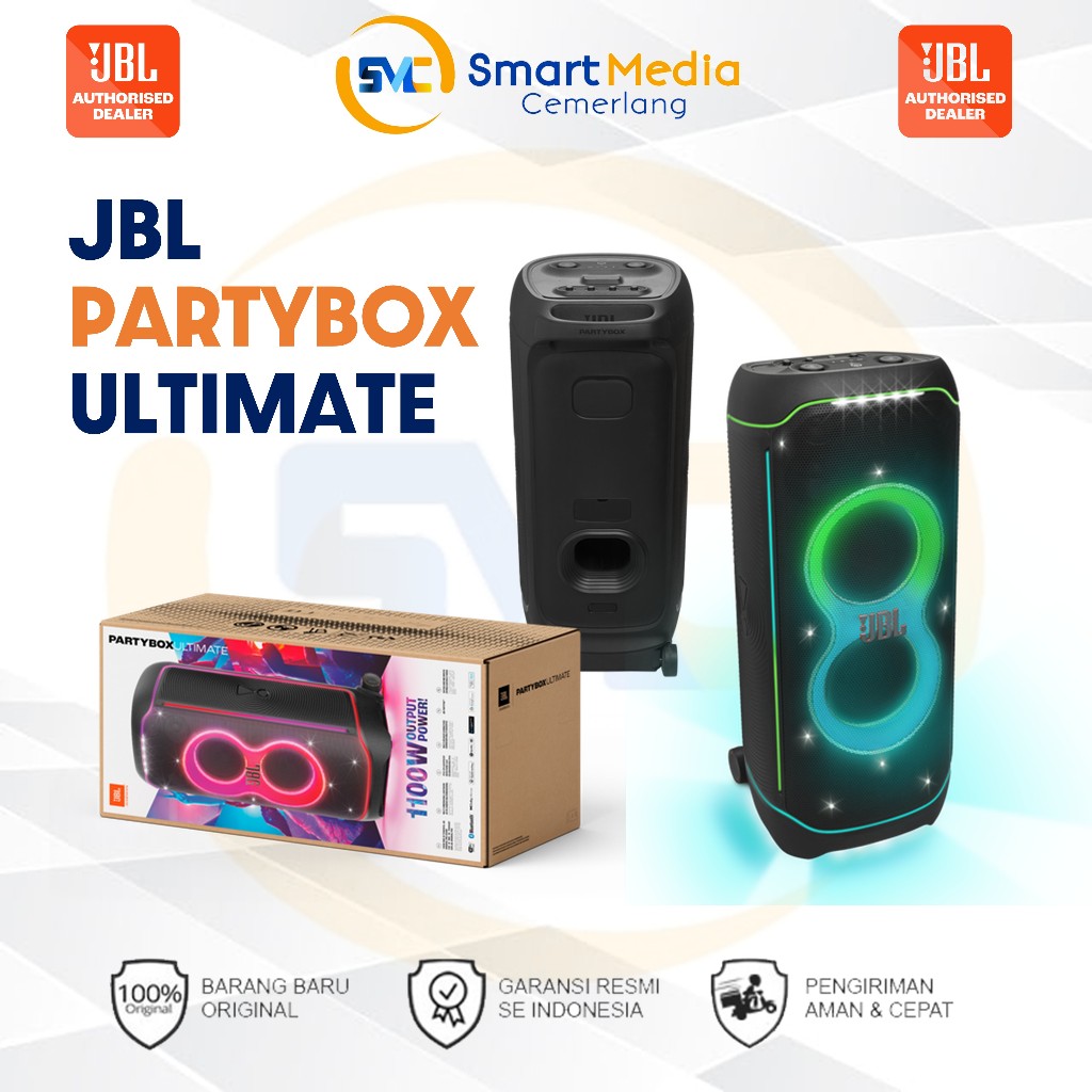 JBL Partybox Ultimate 1100W RMS Wifi Bluetooth Speaker