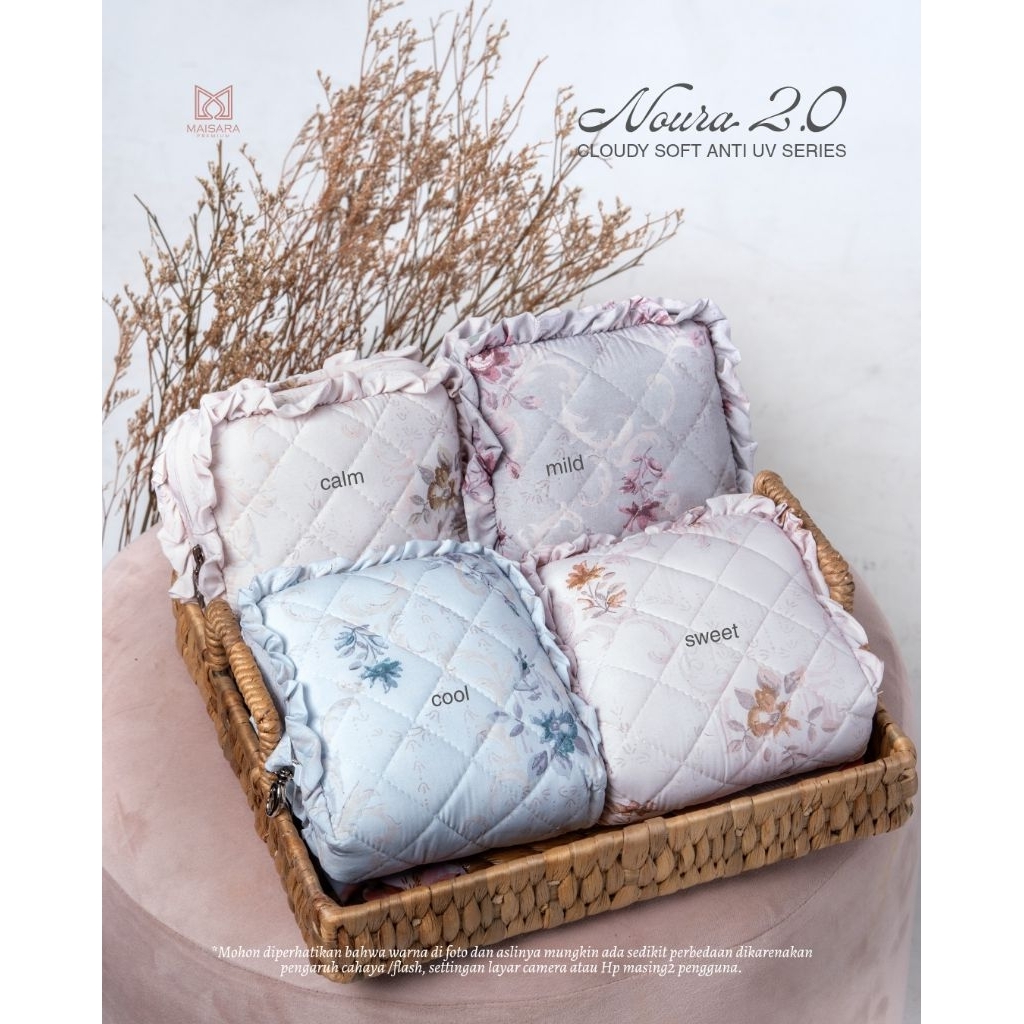 Mukena Noura Motif Maisara Premium | Mukena Travel Motif Dewasa Maisara Premium