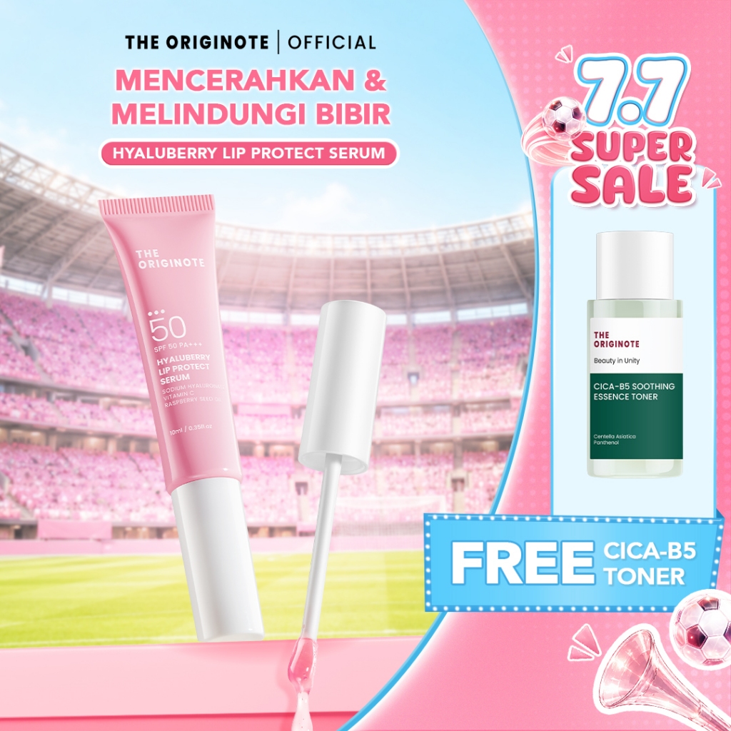 [FREE GIFT] The Originote Hyaluberry Lip Serum SPF 50 PA+++ Lip Treatment Mencerahkan & Melindungi B