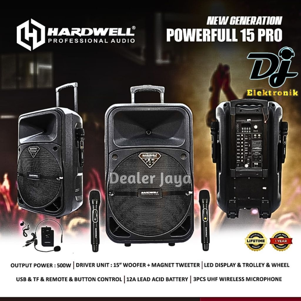 Speaker HARDWELL POWERFULL 15 PRO NEW GENERATION