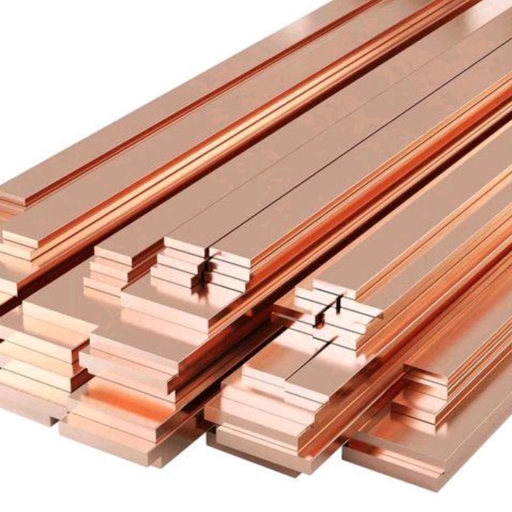 plat tembaga busbar 5mm x 20mm x 1meter tembaga murni batangan