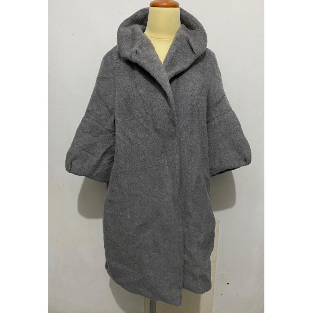 Coat winter wool alpaca