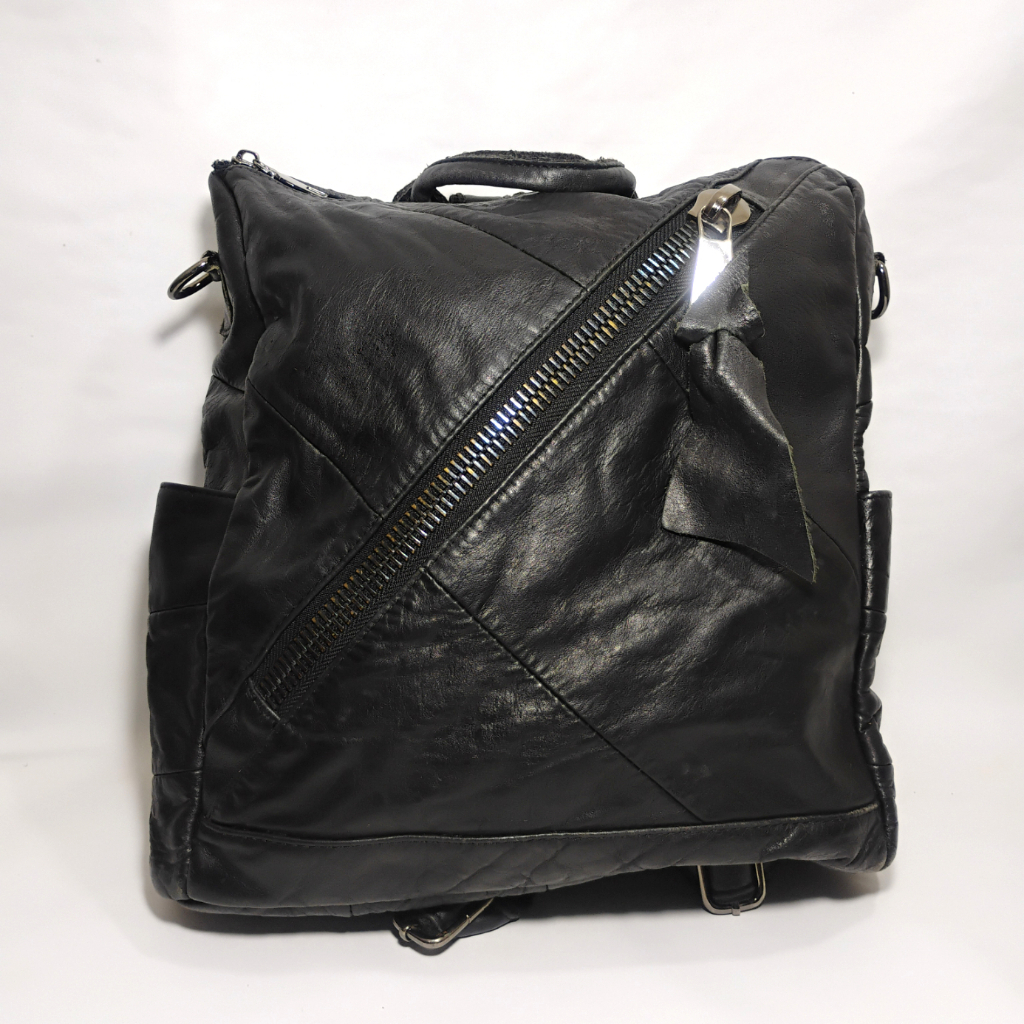 [PRELOVED] Ransel Tas kulit kulas Pria Wanita Warna Hitam