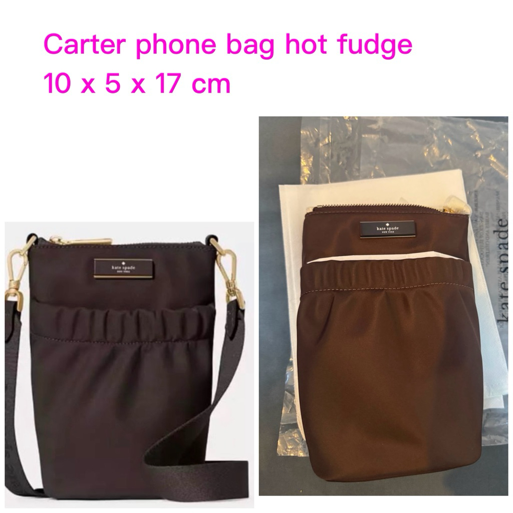 Tas hp phonebag carter nylon hot fudge new original authentic store with tag
