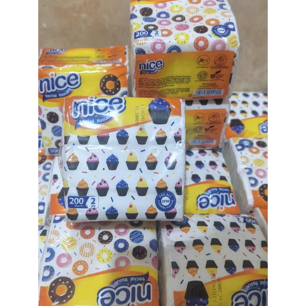 Nice tissue POP UP facial tissue 2PLY/ 200 Sheet