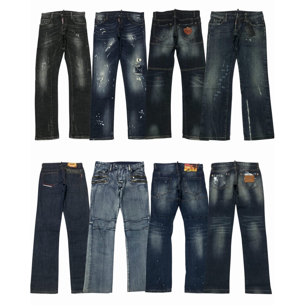 Celana Panjang Jeans Pria Dsquared Balmain Nudie