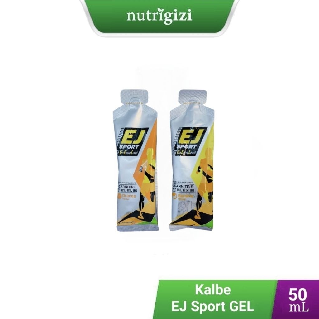Nutrigizi | Kalbe EJ Extra Joss Sport Gel 50 ml Suplemen Multivitamin L-Carnitine Stamina Olahraga C