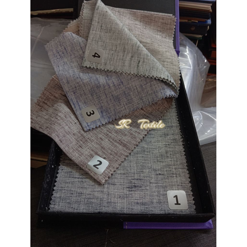 Bahan Kain Linen Superfine 280's / Kain linen Tebal bahan jas Kemeja Linen Pure ( Per 50 Cm)
