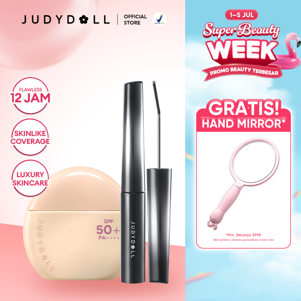 (BUNDLE) Judydoll Tinted Sunscreen SPF 50+ PA++++ - 40ml + Fine Curling Mascara