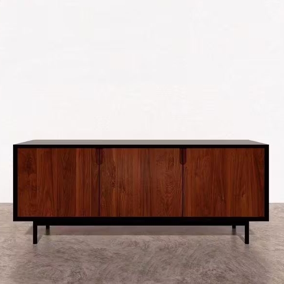 buffet tv minimalis - meja tv industrial jati - cabinet minimalis jati