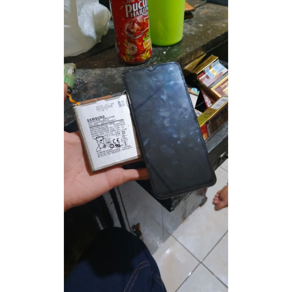 lcd original Samsung a50 copotan