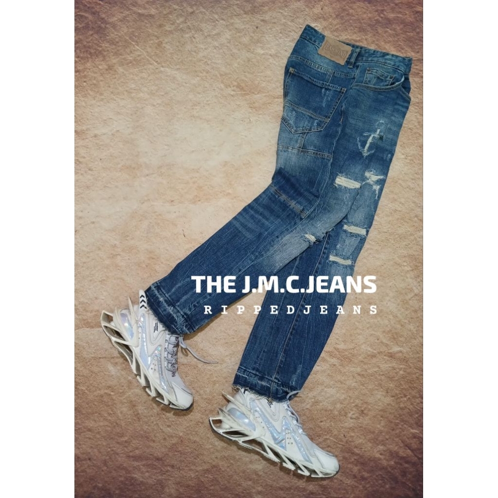 Celana jeans pria THE JMC model riped bekas pakai