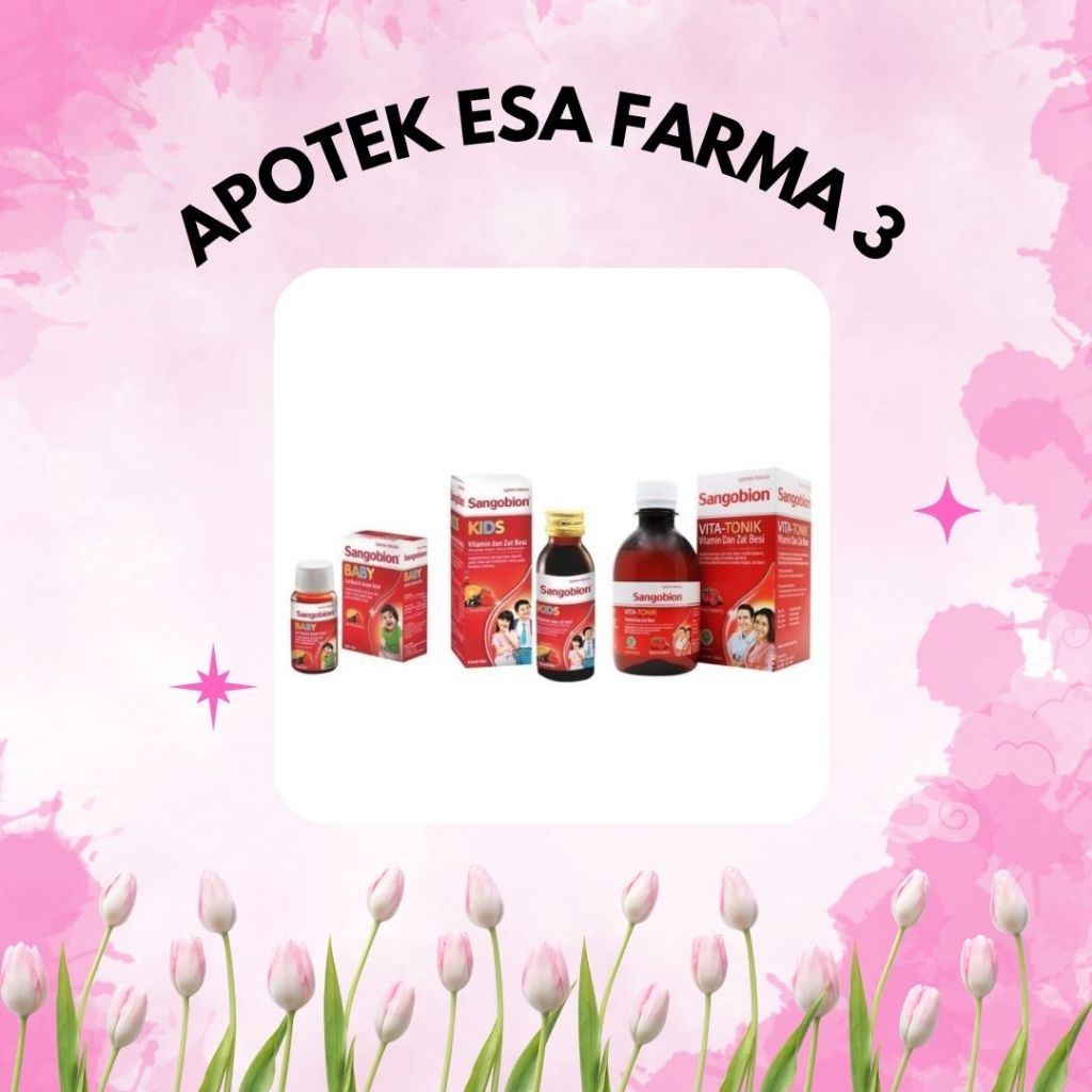 Sangobion Sirup/Drop Vitamin Penambah Darah dan Stamina Bayi-Anak-Dewasa