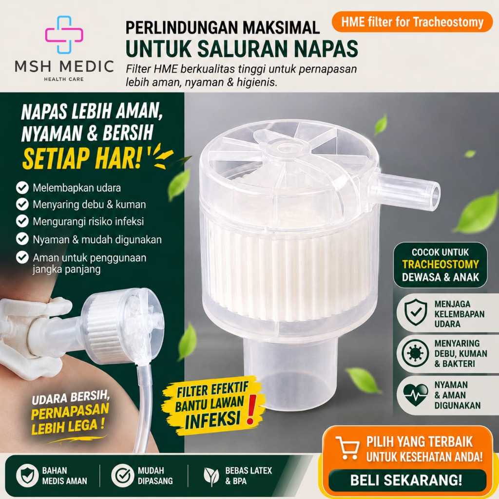 HME FILTER FOR TRACHEOSTOMI