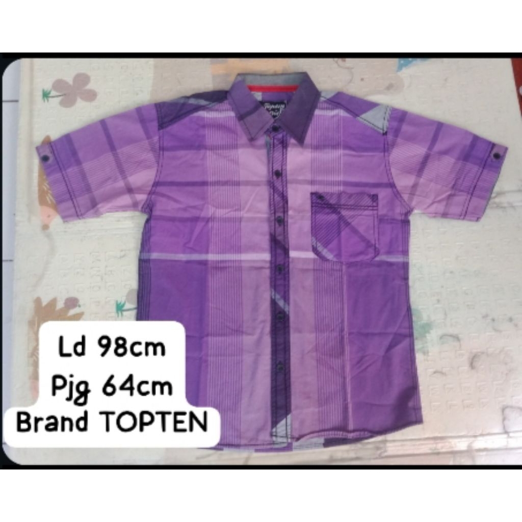 kemeja pria TOPTEN original second