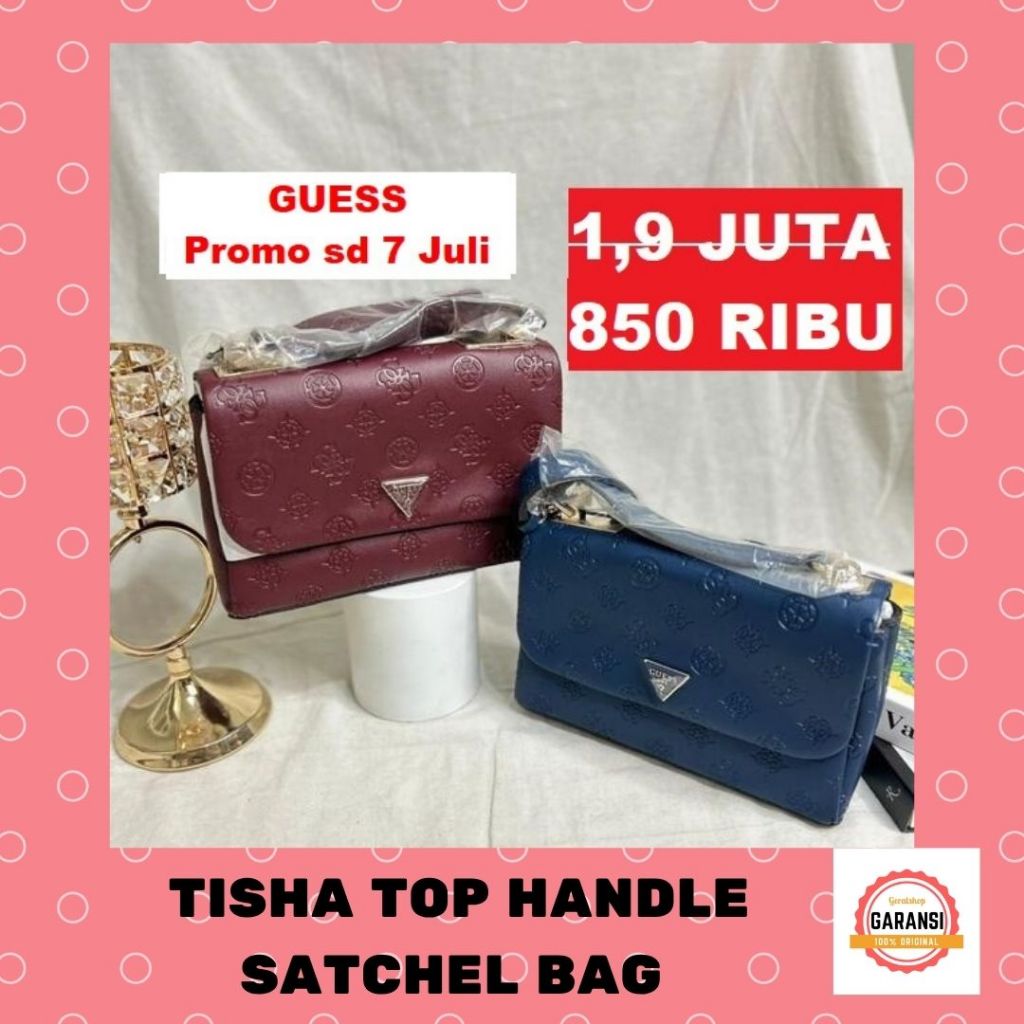 Tas Guess satchel bag sale TISHA TOP HANDLE 100% original store