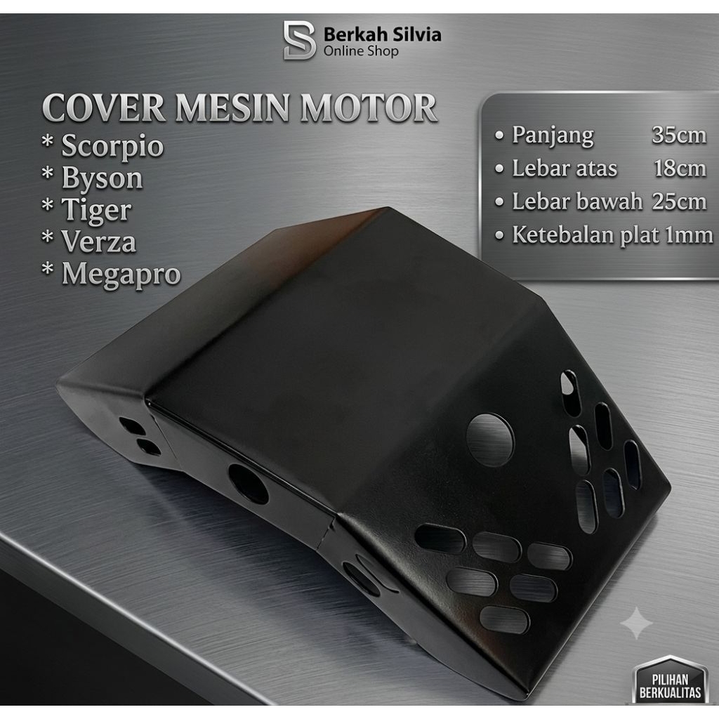 cover mesin motor scorpio byson tiger verza mega pro