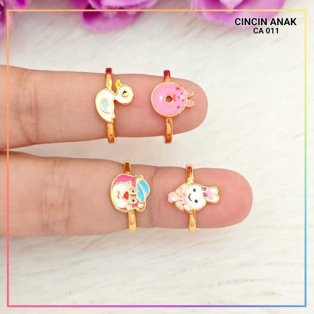 Good Jewelry perhiasan cincin anak hk pink CA 011