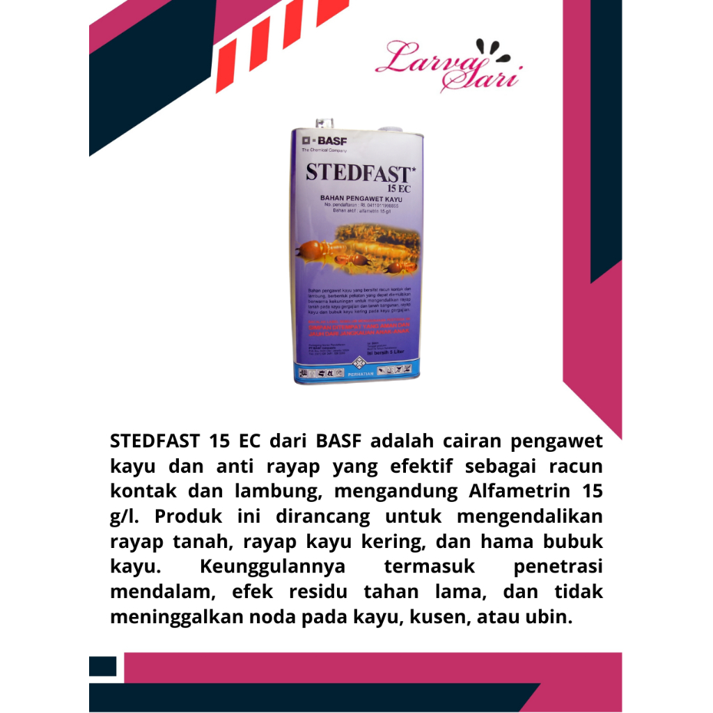 Pembasmi Rayap Tanah dan Kering - Stedfast 15 EC