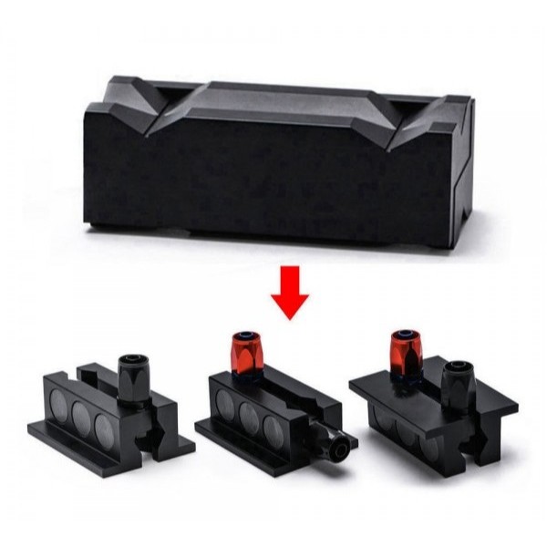 Universal Magnetic Magnet Aluminum Line Separator Vise Jaw Adaptor Adapter Kunci Holder Ragum Untuk 