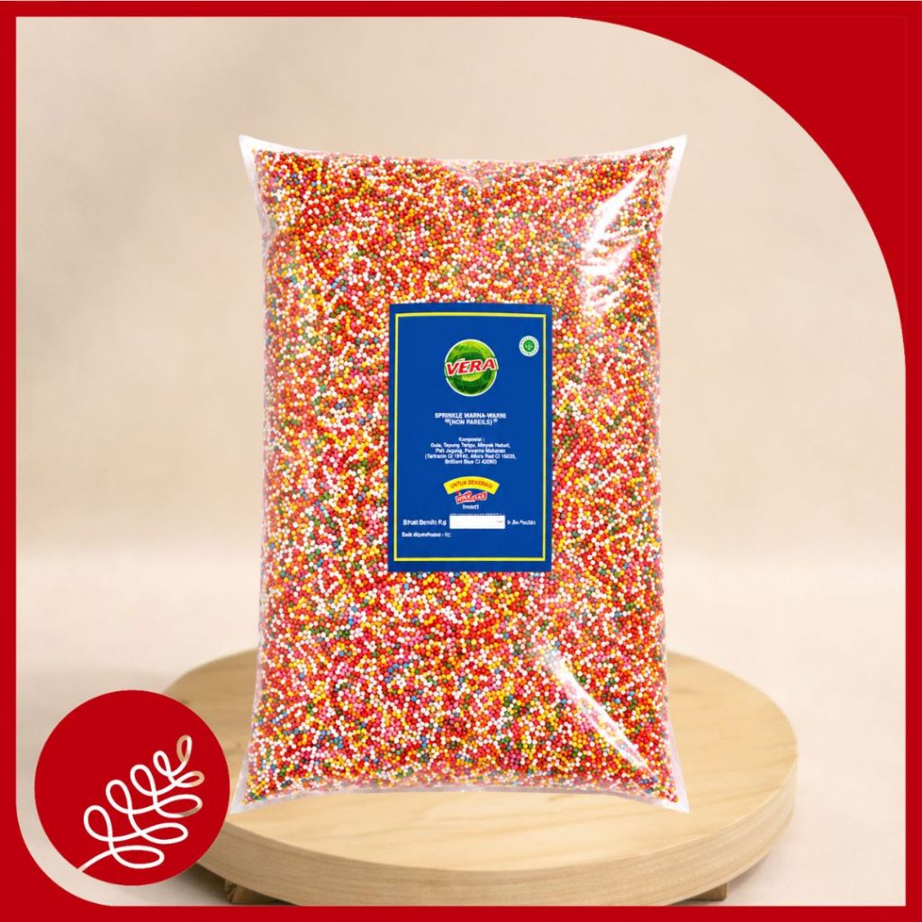 TRIMIT SPRINKLE WARNA MIX 1kg / HIASAN KUE/ DEKORASI KUE