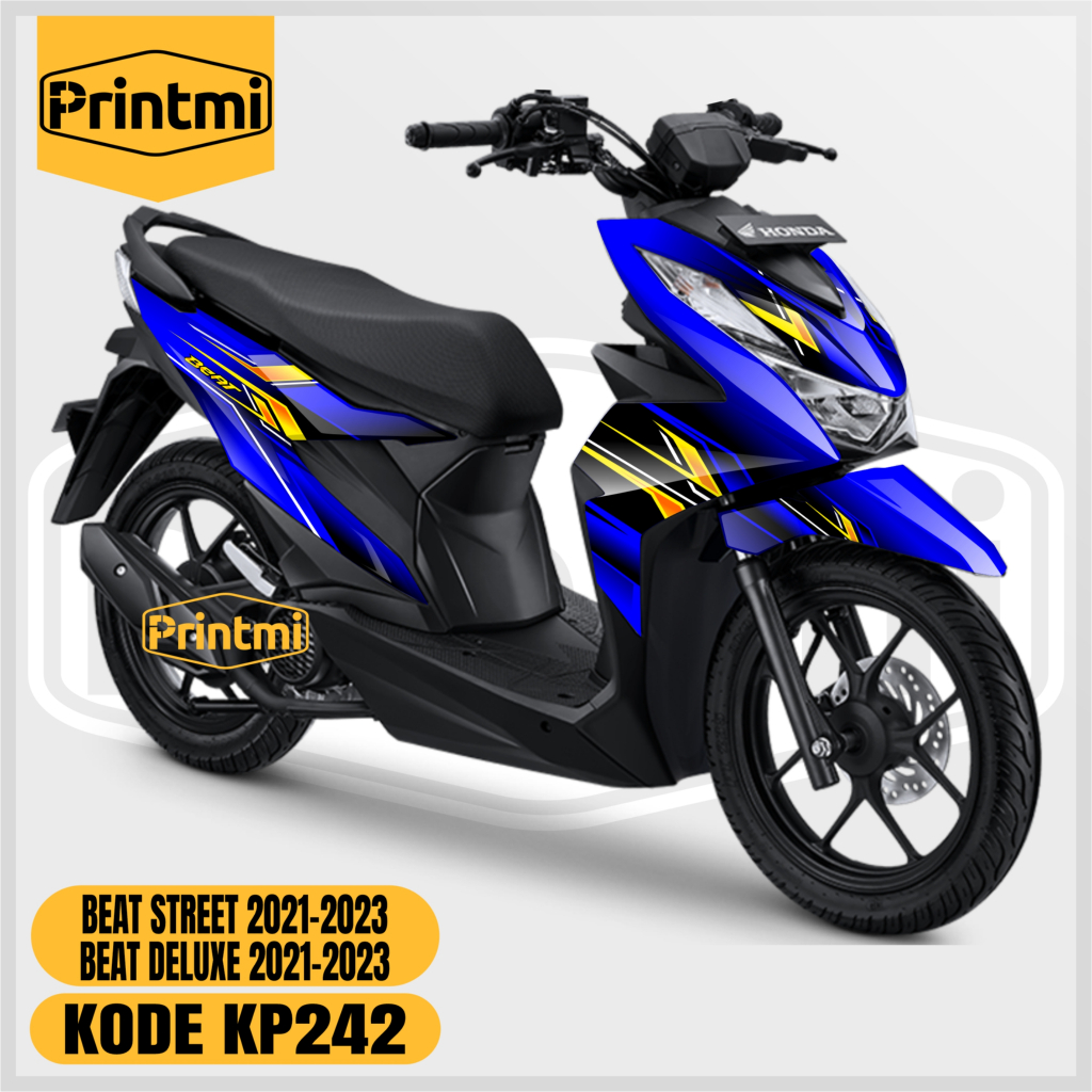 Stiker Decal Honda Beat Street 2021 2022 2023 2024 Full Body Sticker Variasi Modifikasi KP242