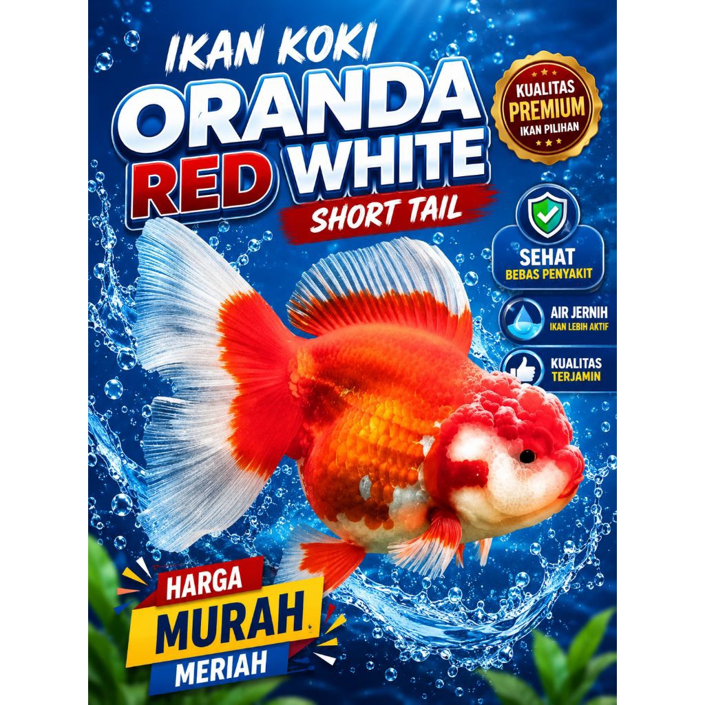 Koki oranda red white short tail