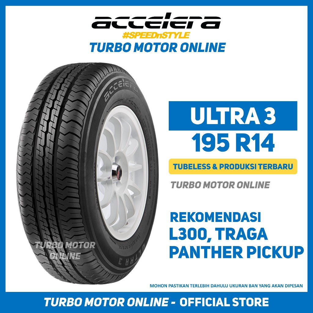 Ban Accelera Ultra 3 195 R14 Ban Mobil Traga L300