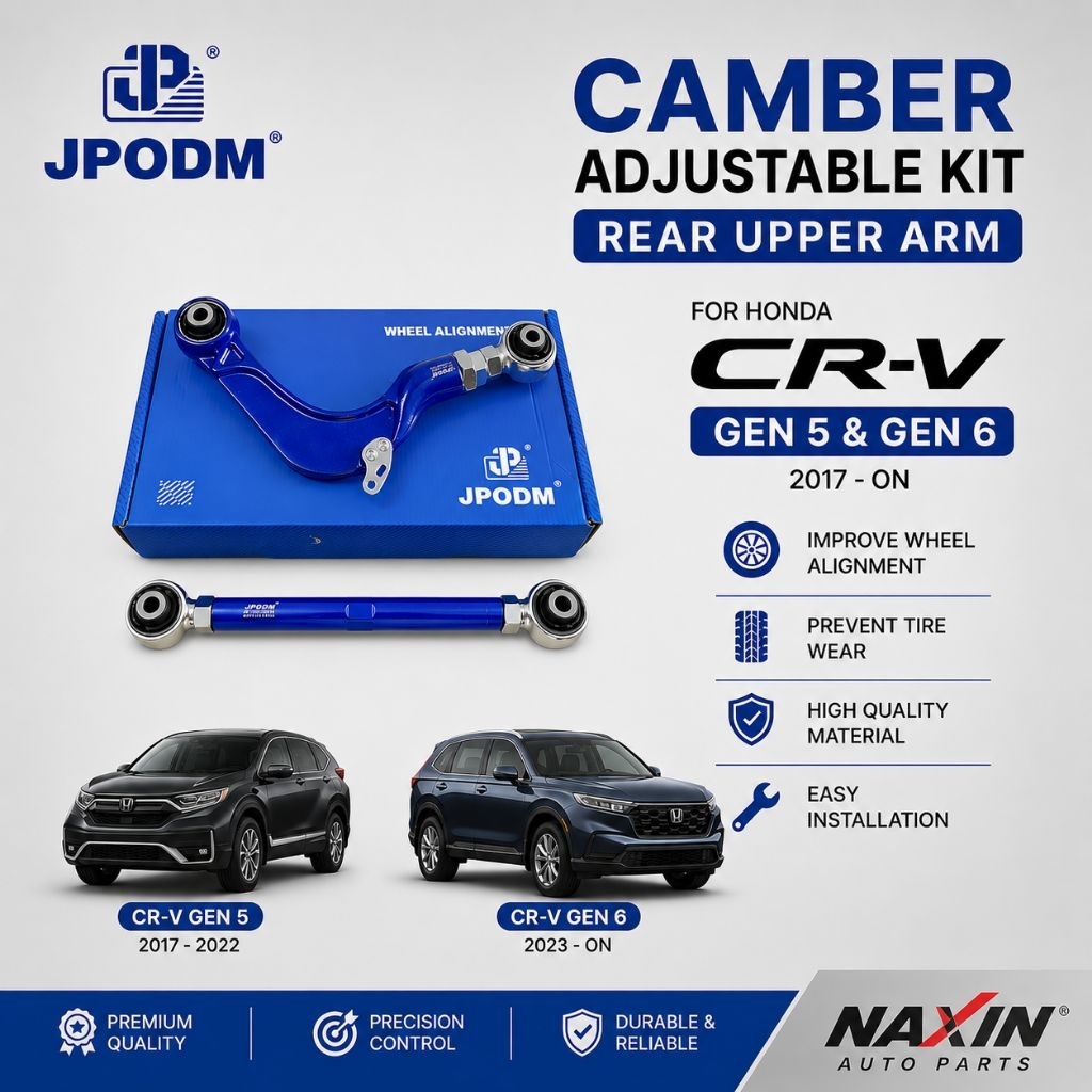 Camber Kit Adjustable Honda CRV  2017-2026 Rear Upper Lower Arm | Setel Camber Ban Belakang | NAXIN