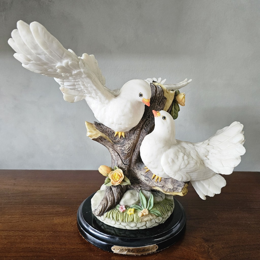 SALE Patung Sepasang Merpati Putih Patung Ornamen Patung Seni