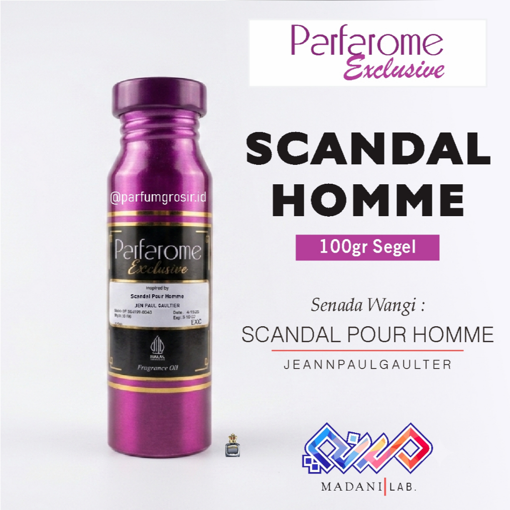 Scandal Pour Homme dari Parfarome Exclusive - 100gr Segel