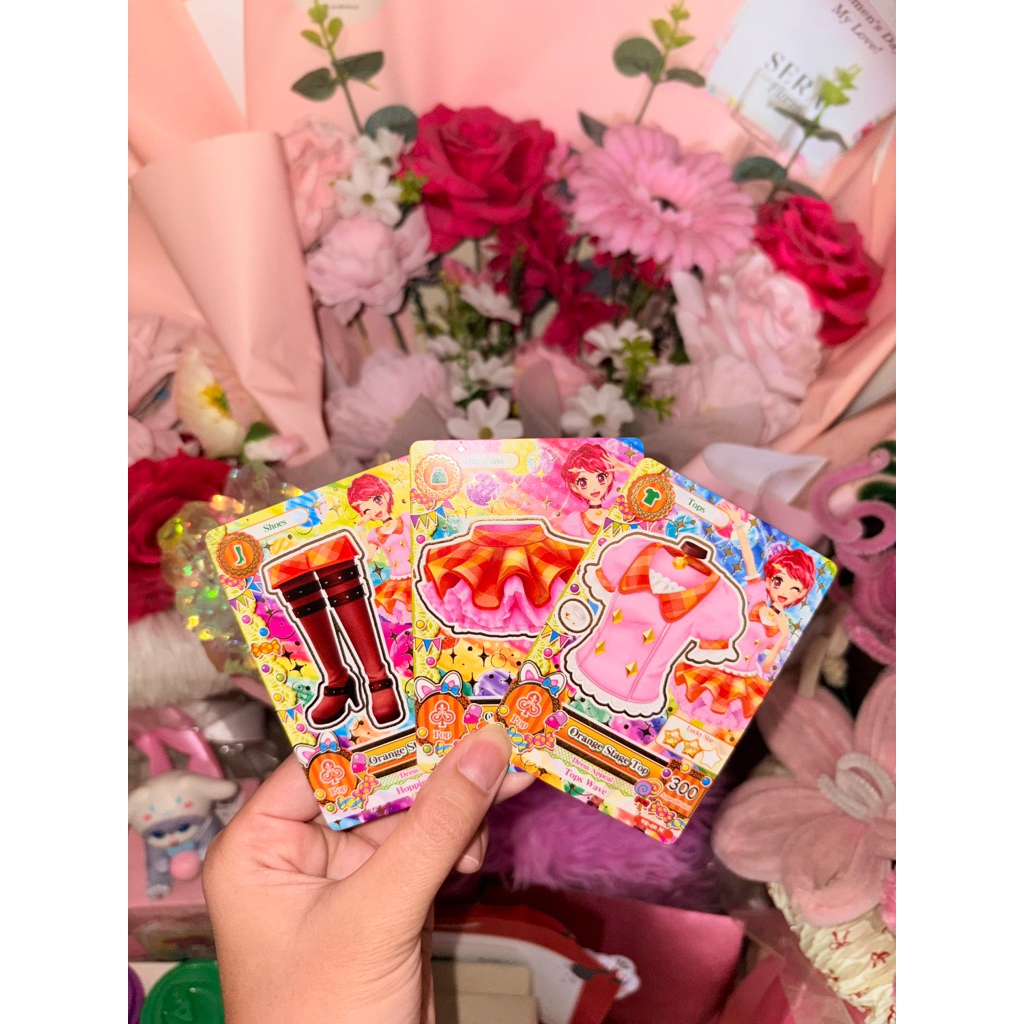 Kartu Aikatsu Normal Card Set Orange Stage Kaede [Baca Deskripsi]